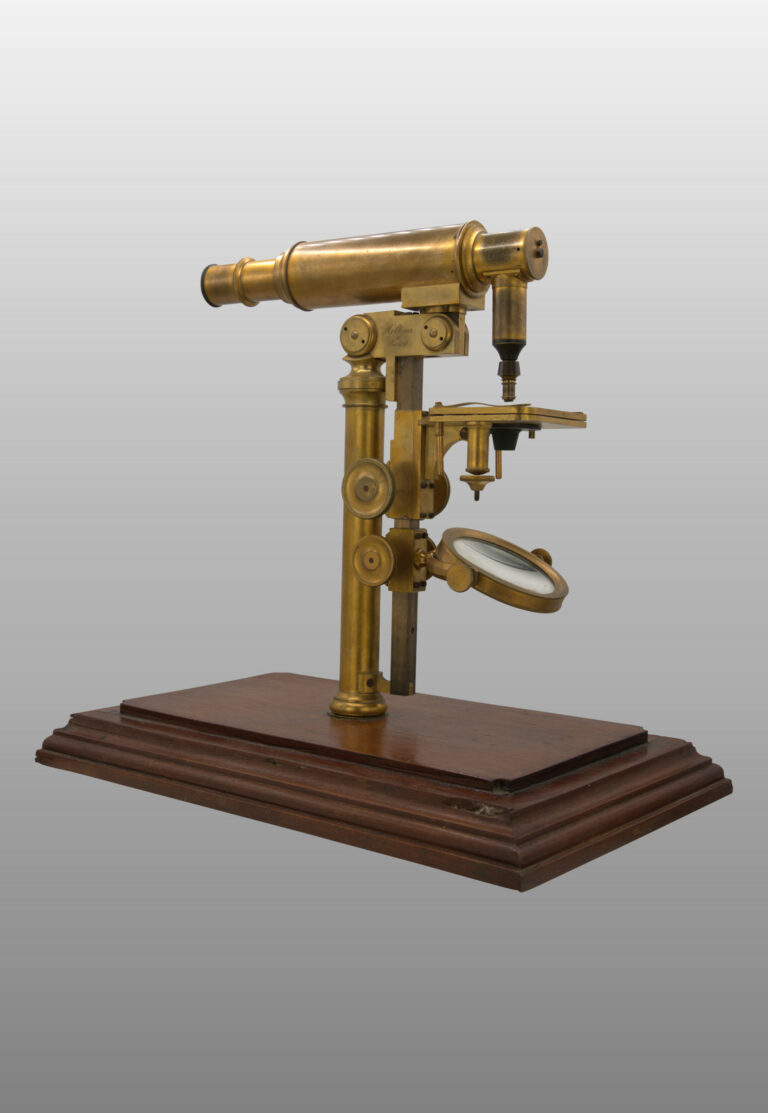microscope horizontal, photo de détail