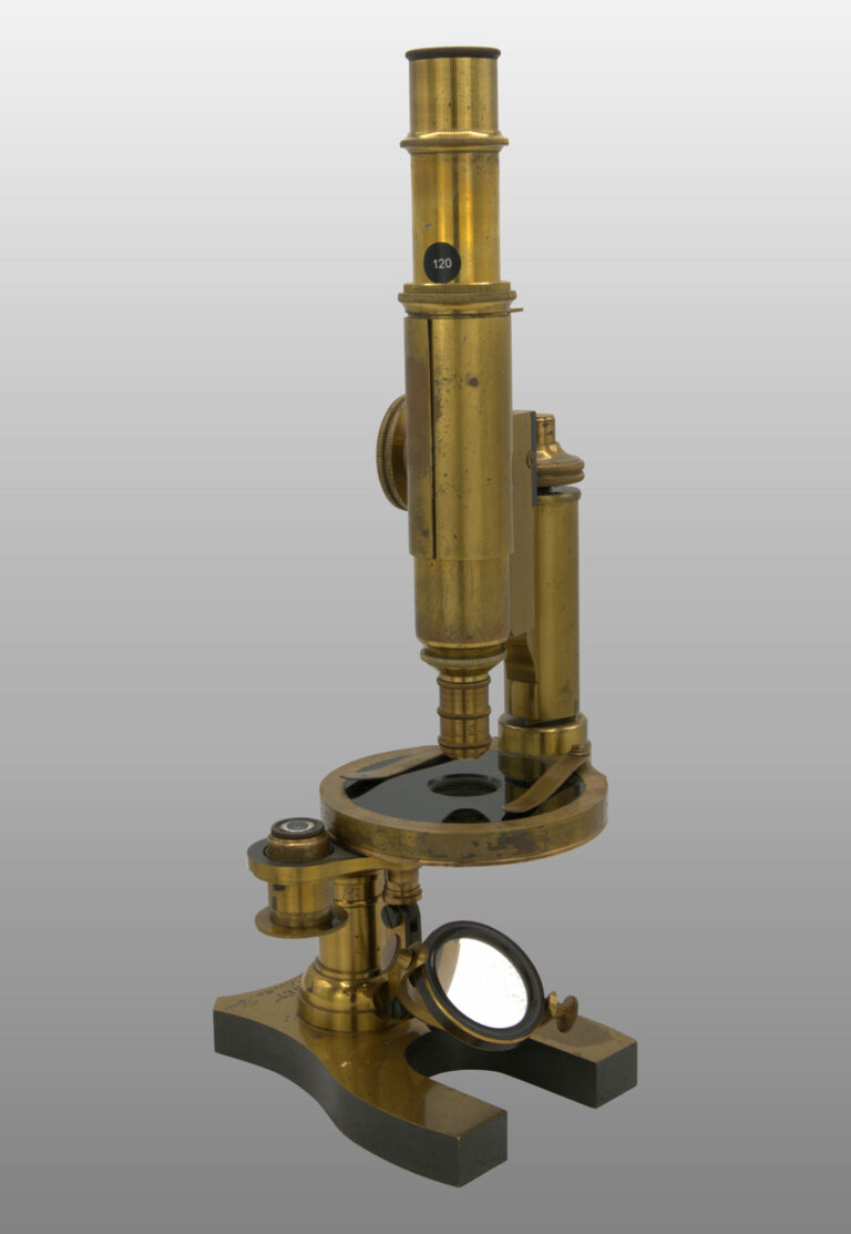 Microscope moyen modèle droit, photo de détail