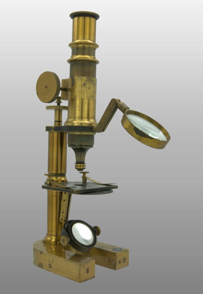 Microscope moyen modèle droit fixe, photo de détail