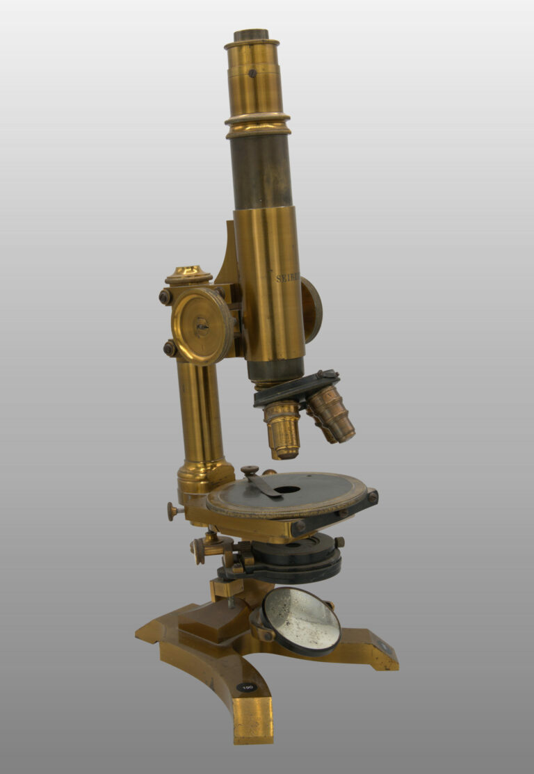 Microscope moyen inclinant Statif IIa, photo de détail