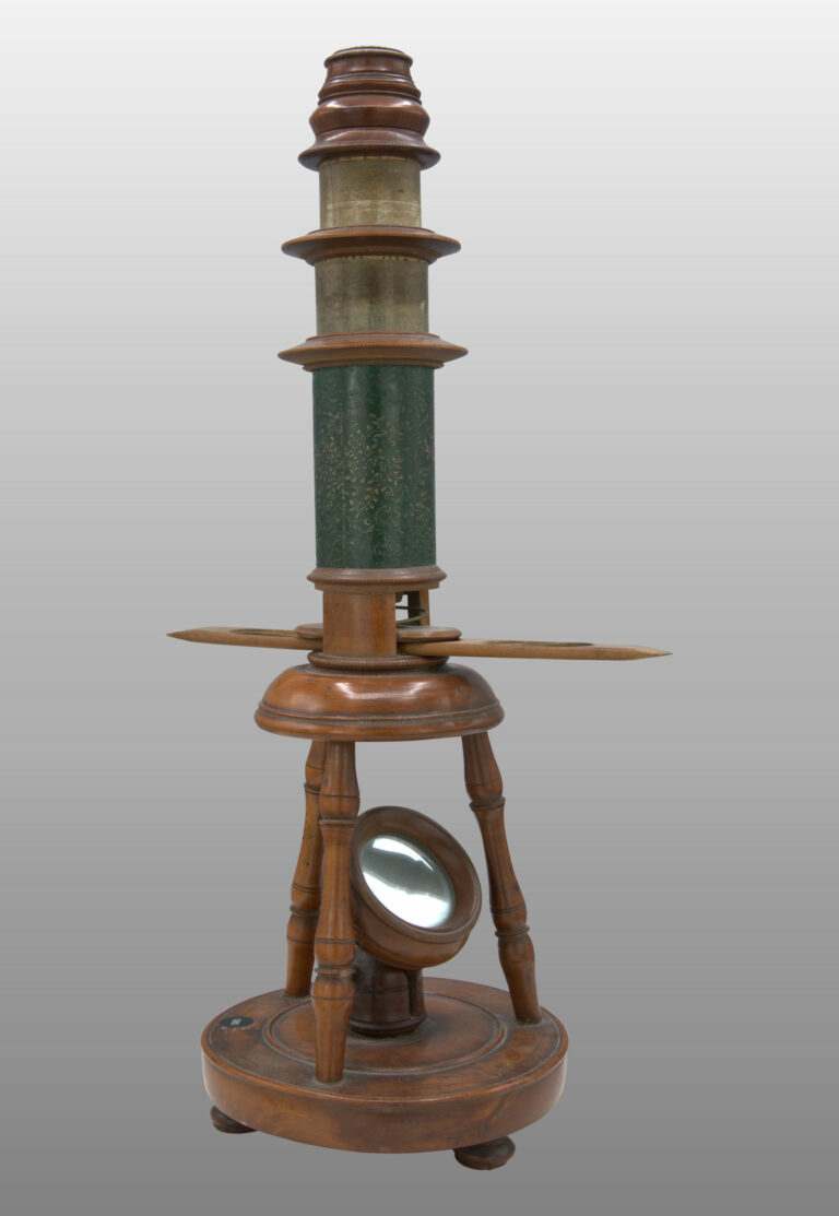 Microscope Nuremberg type Culpeper, photo de détail