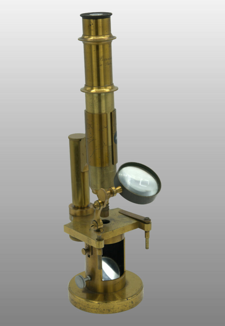 Petit microscope à tambour, photo de détail