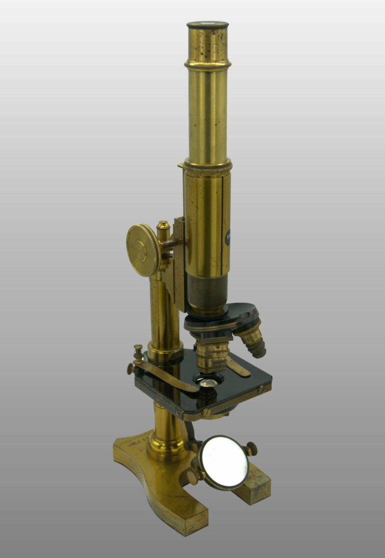 Microscope moyen modèle droit inclinant, photo de détail